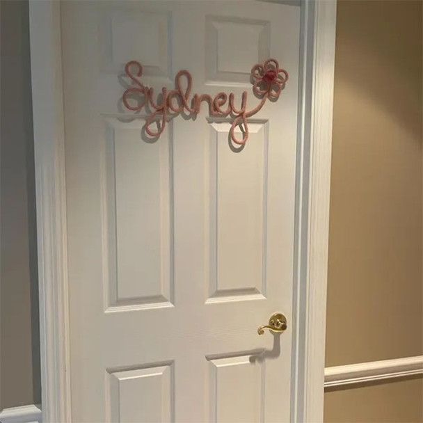Personalized Knitted Wire Name Sign