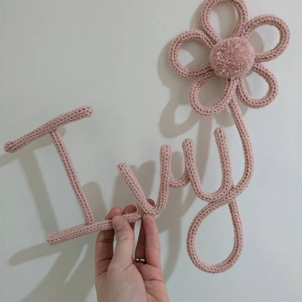 Personalized Knitted Wire Name Sign