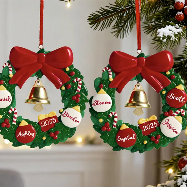 2025 Family Christmas Tree Ornament, Christmas Ornaments With Name