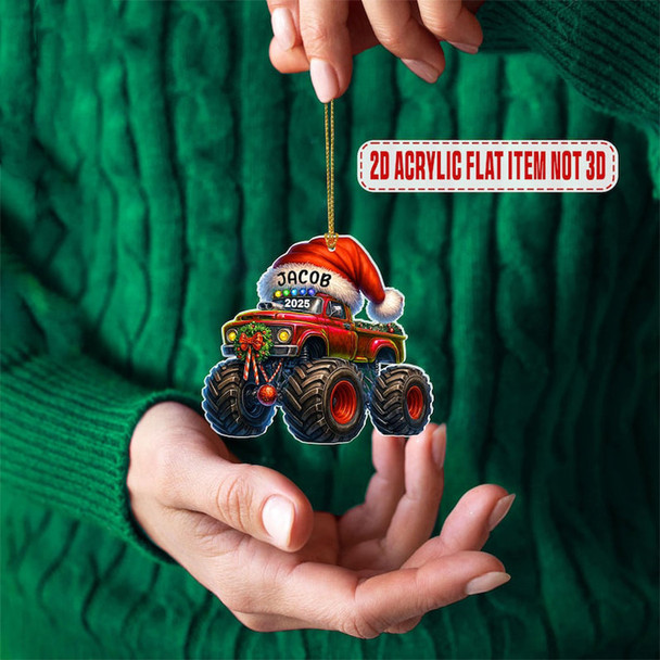 Personalized Monster Truck Christmas Ornament,Truck Ornament,Christmas Gift