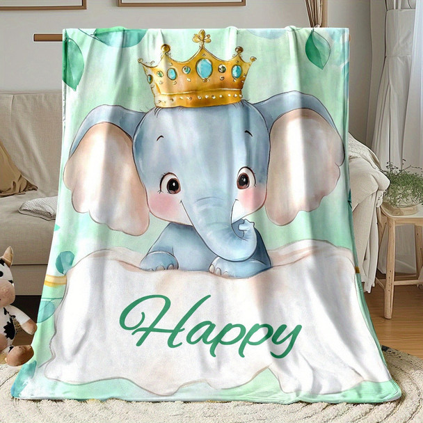 Elephant Blanket-Lightweight Flannel Home Furnishings Bedding Blanket