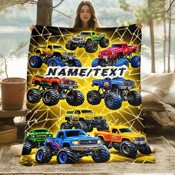 Ized Racing Car Themed Blanket Suitable for Bed