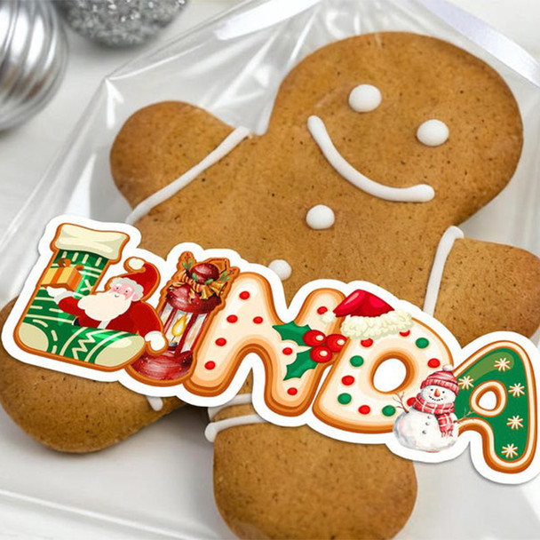 Personalized Christmas Stickers/Christmas Name Labels