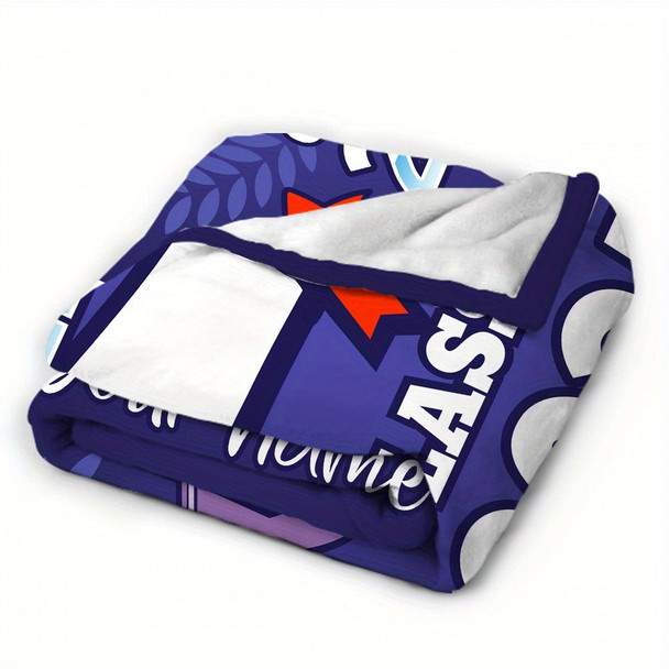 Custom Name Graduation Season 2025 Fleece Blanket Signature