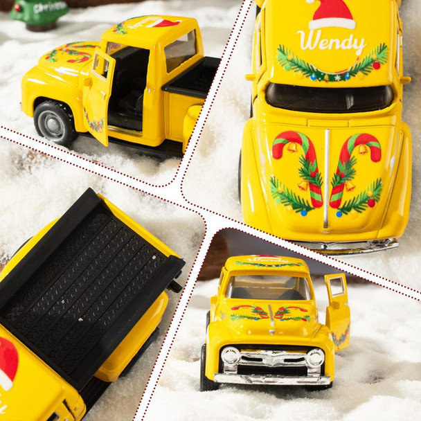 Personalized Christmas Toy Pickup Truck - Custom Name Gift for Toddler