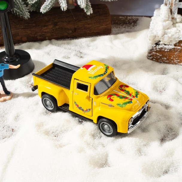 Personalized Christmas Toy Pickup Truck - Custom Name Gift for Toddler