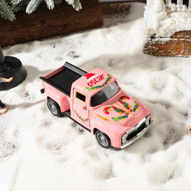 Personalized Christmas Toy Pickup Truck - Custom Name Gift for Toddler