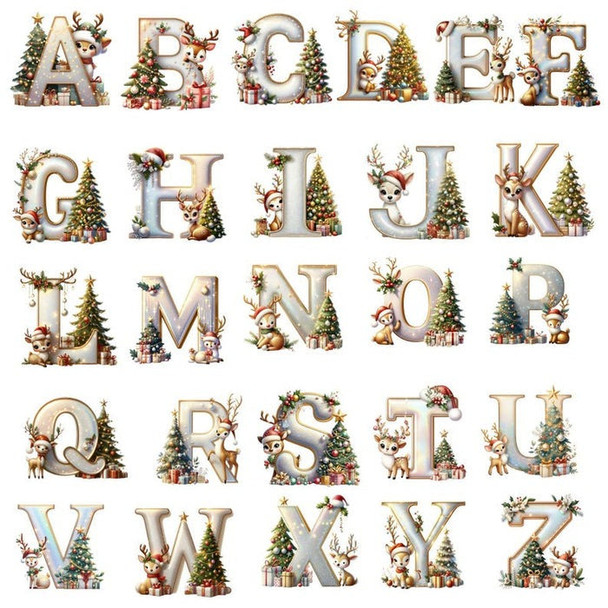 Personalized initial ornament, Custom Letter ornament