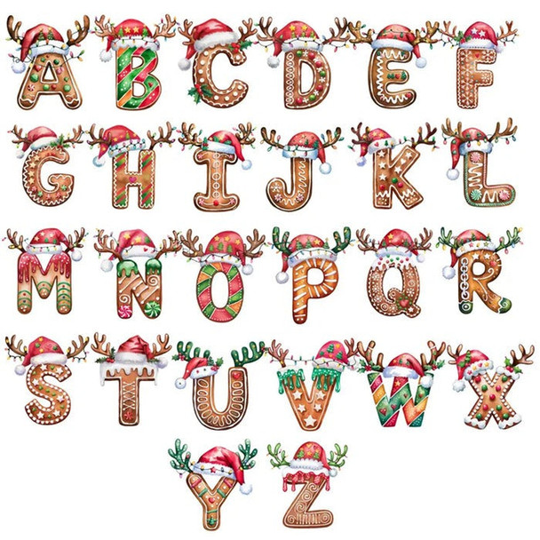 Personalized initial ornament, Custom Letter ornament