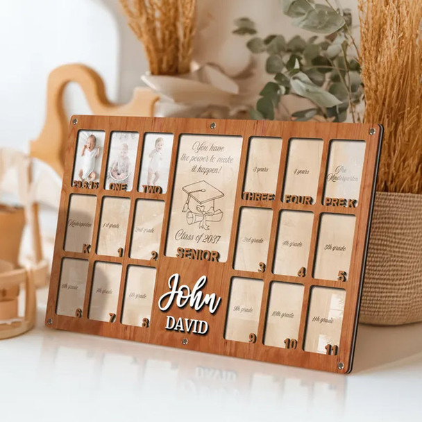 Personalized Grade School Picture Frame Graduation Gift