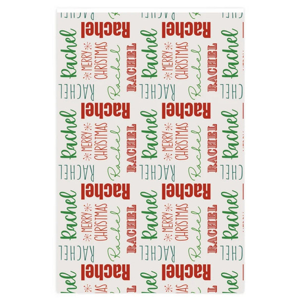 Personalized Name Christmas Wrapping Paper