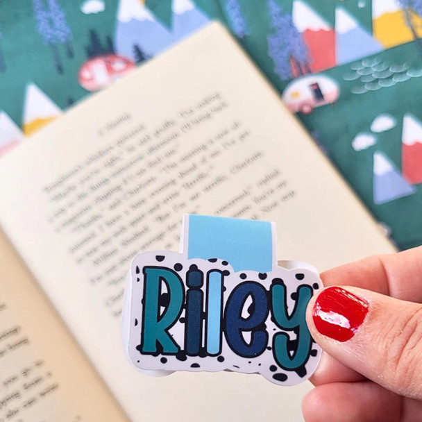Personalized Name Magnetic Bookmark, Book Lover Gift