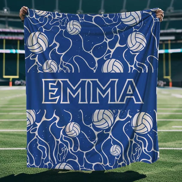 Personalized Volleyball Team Blanket:Custom Team