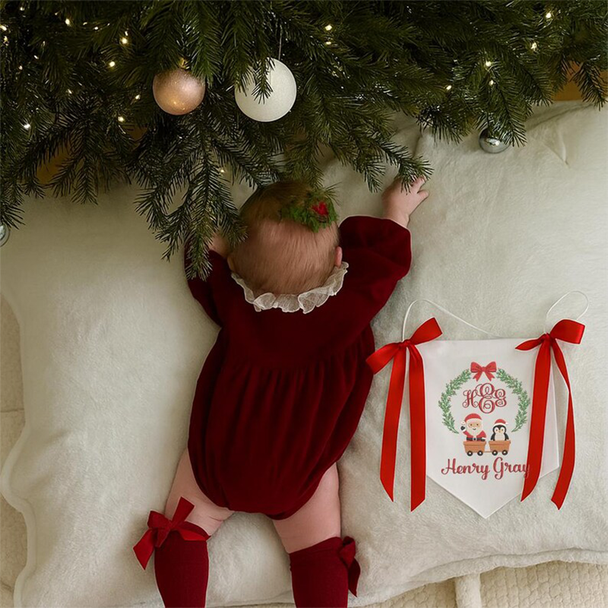 Babya??s First Christmas Baby Banner 2025