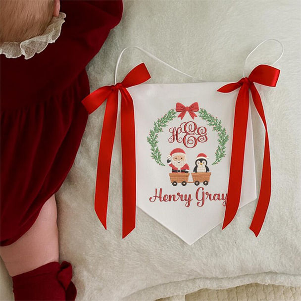 Babya??s First Christmas Baby Banner 2025