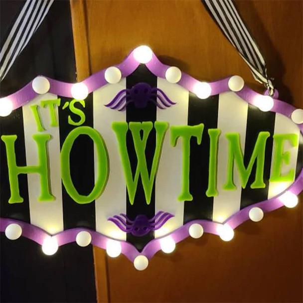 Halloween Door Hanger: 'It's Showtime' Decor