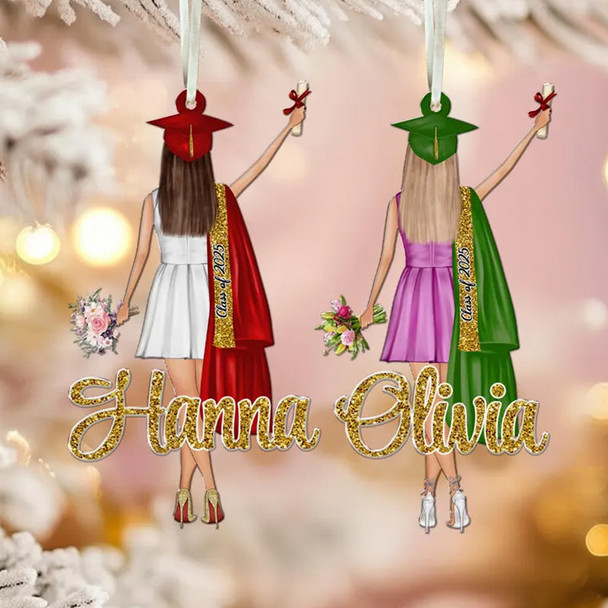 Personalized Graduation Christmas Ornament: Class Of 2025