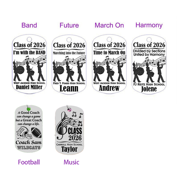 High School ,MUSIC ,FOOTBALL Coach Keychain Gift
