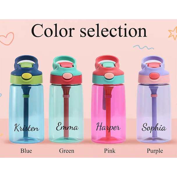 Personalized Kids 16oz Water Bottle with Name