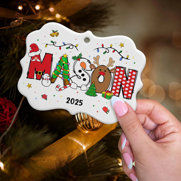 BULK DISCOUNT Custom Name Ornament for Kids