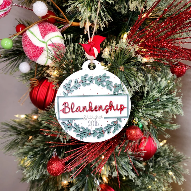 Personalized Family Christmas Ornament