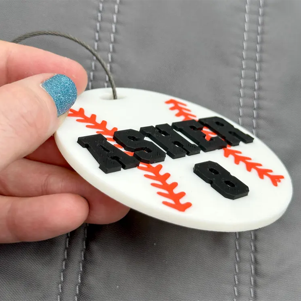 Sports Bag Name Tag | Personalized Sport Keychain