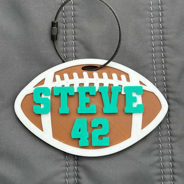 Sports Bag Name Tag | Personalized Sport Keychain