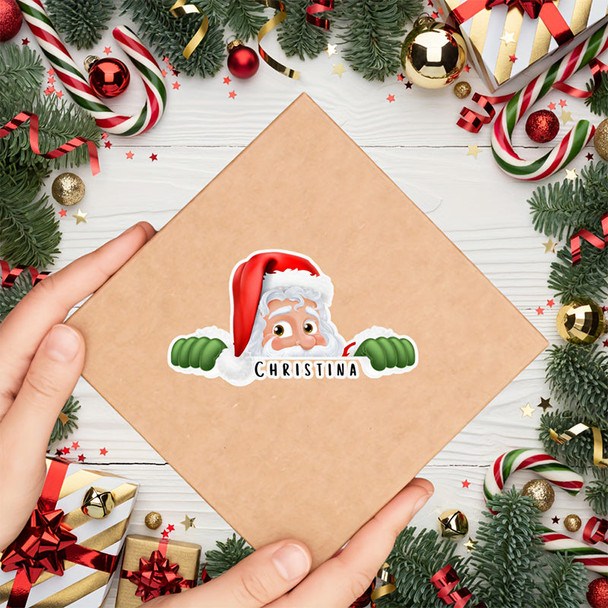 Custom Christmas Gift Stickers - Personalized Name Labels