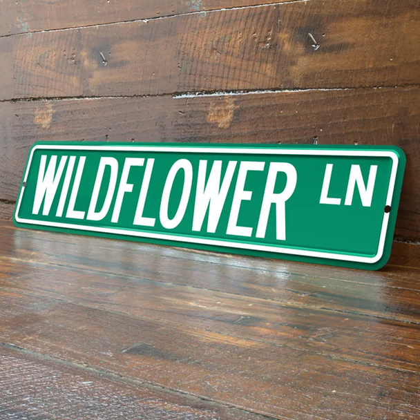 Personalized 4x18 Inch Street Sign