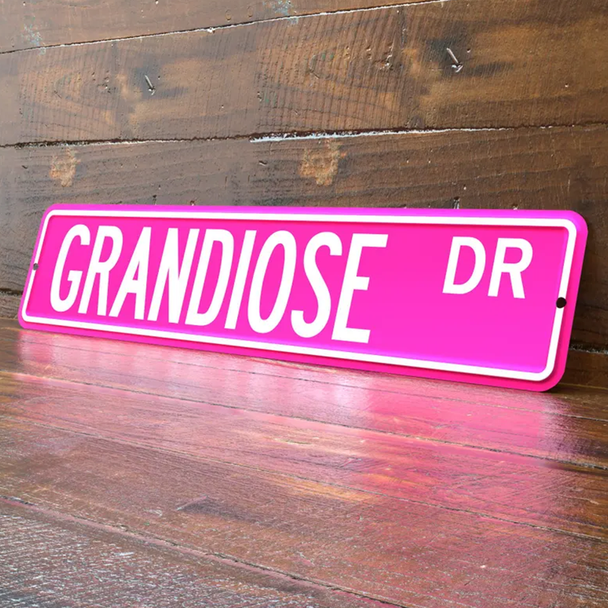 Personalized 4x18 Inch Street Sign