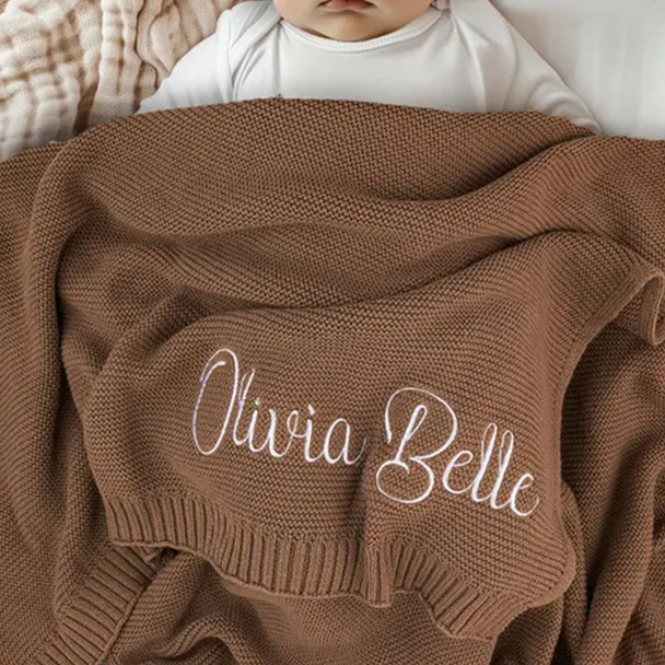 Personalized Embroidered Baby Blanket