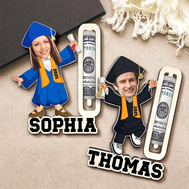 Personalized Graduation Gift, Custom Photo Graduation Money Holder