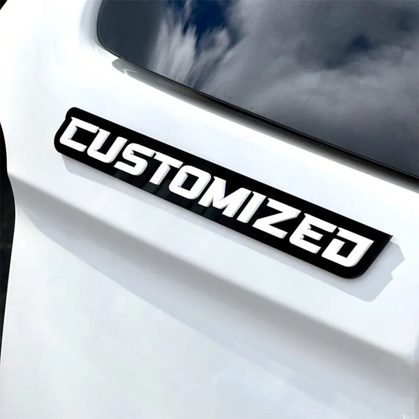 Custom Car Name Emblem Badge Custom