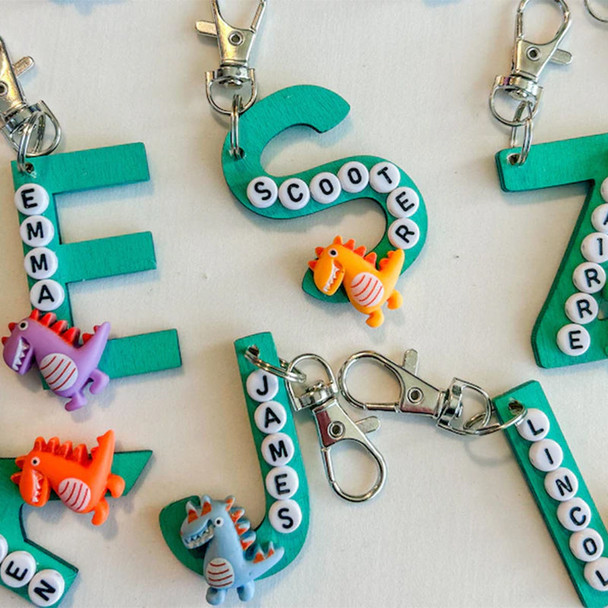 Student Gift Keychain Letter Personalized Gift for Student Preschool