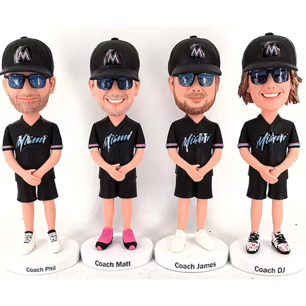 Coach bobbleheads custom, personalized gift for basketball coachs