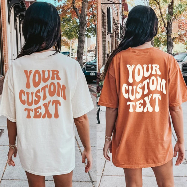 Custom Comfort Colors Shirt, Personalized Text Shirt