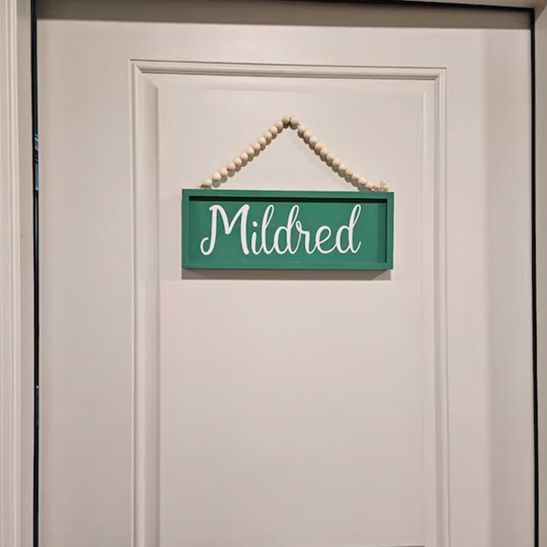 Custom sign, reversible sign, personalized office door sign