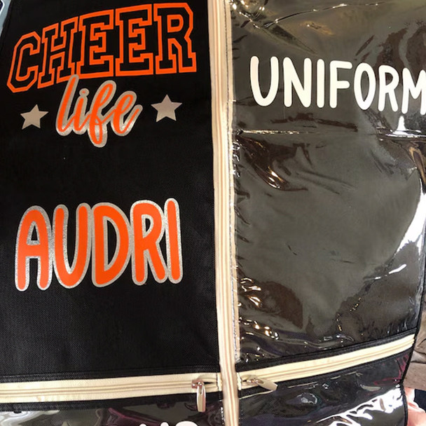 Personalized Cheer Life Garment Bags