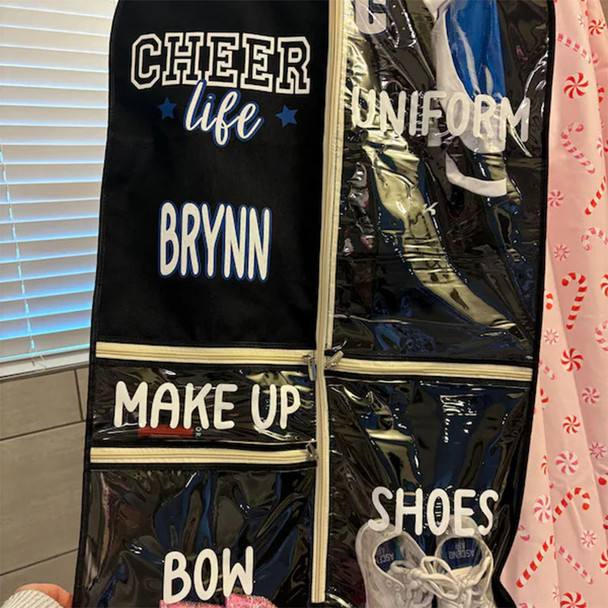 Personalized Cheer Life Garment Bags