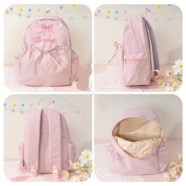 Custom Kids Backpack Cute Toddler Backpack with Bow