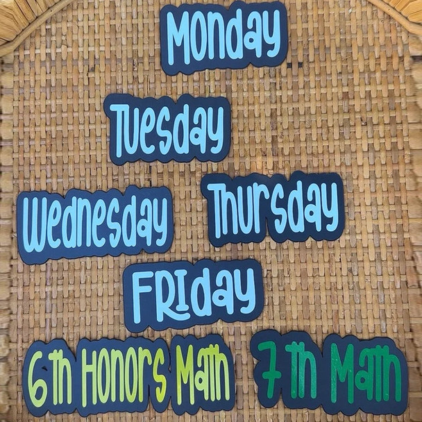 White Board Custom Magnetic Labels