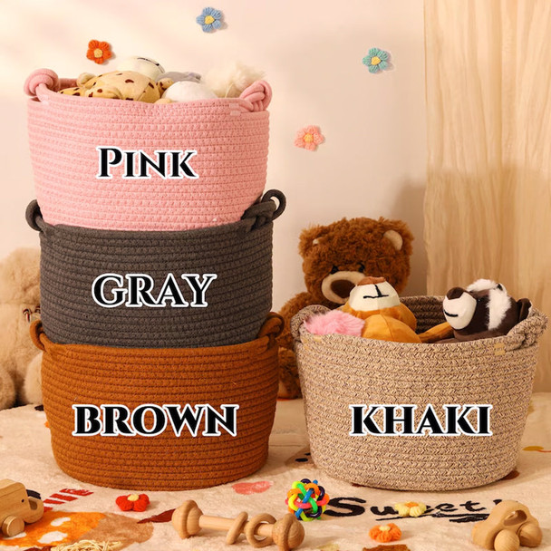 Personalized Pet Toy Basket,Cat Toy Organizer