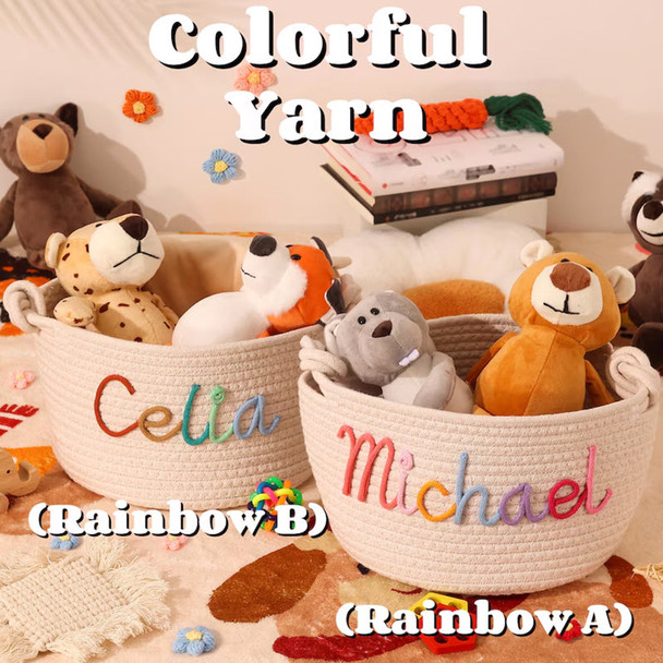 Personalized Pet Toy Basket,Cat Toy Organizer