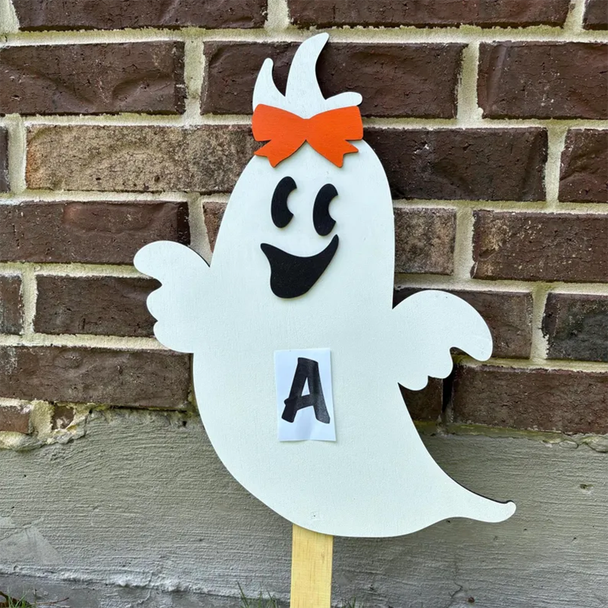Personalized Ghost Yard Art Halloween Outdoor Decor Custom Fall Garden Decoration