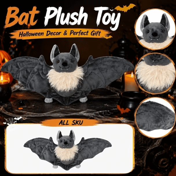 Cute Stuffed Animal, Halloween Decor Cute, Bat Halloween Decor, Halloween Toys