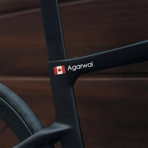 2x Personalized Name Decal , Cyclist Name