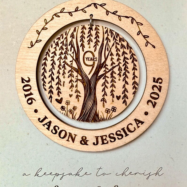 9th Anniversary GiftCustom Gift for Husband or Wife
