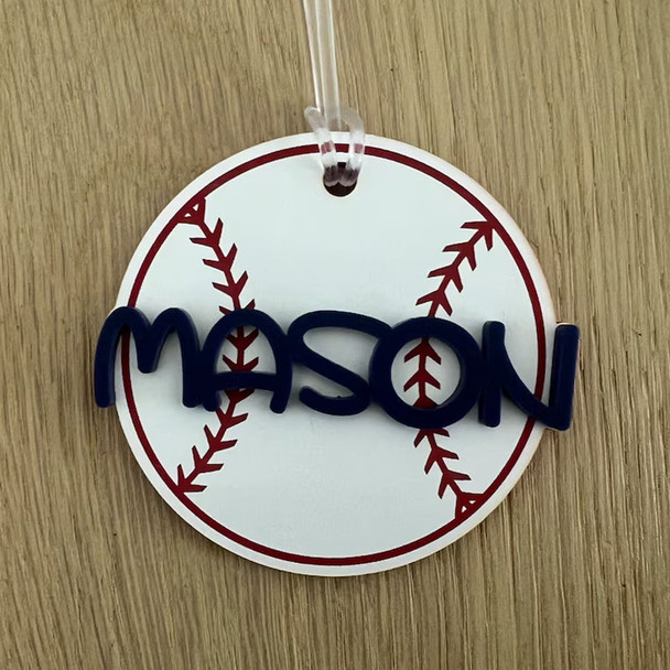 Personalized Name Tag Personalized Baseball Swimming Lacrosse Volleyball Hockey Soccer Dance Cheer Pom Tennis Football Hockey Track Pickleball Basketball Bag Tag