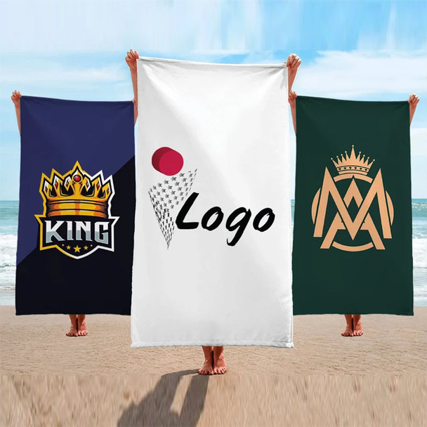 Custom Logo Beach Towel, Baseball, Basketball, Softball Team Logo