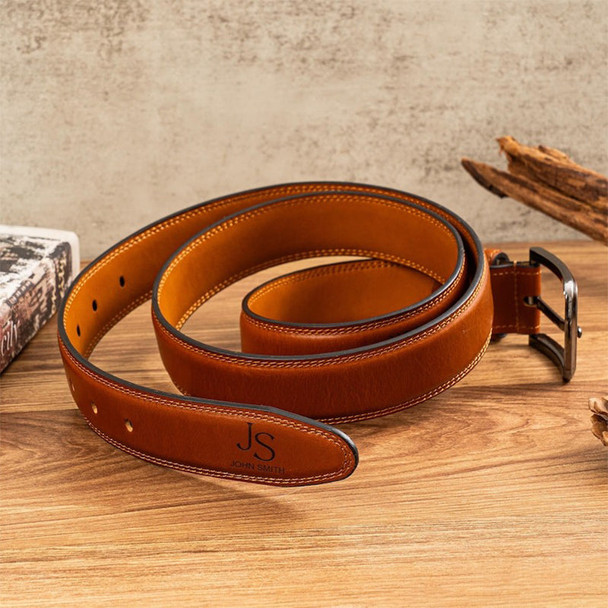 Personalized Leather Belt, Custom Leather Belt for Dad